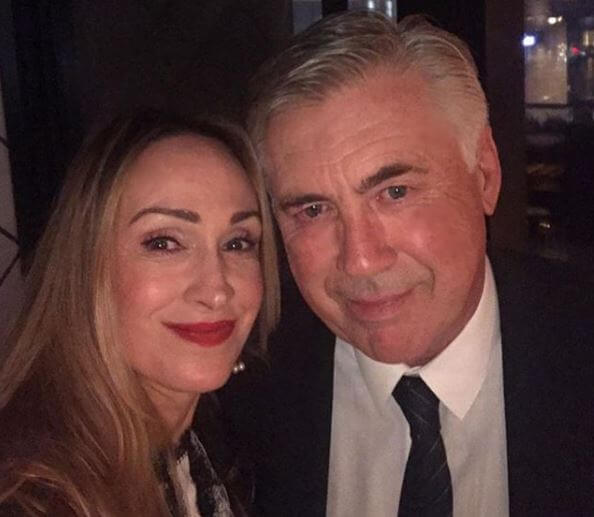 Mariann Barrena McClay with her husband, Carlo Ancelotti.